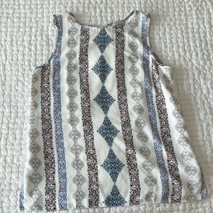 Loft mixed media sleeveless top